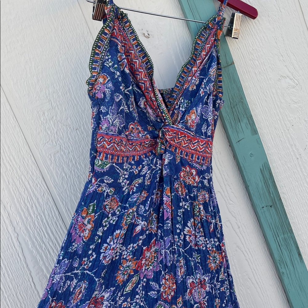 Angie 100% Rayon Boho Floral Dress S Small - Picture 4 of 10